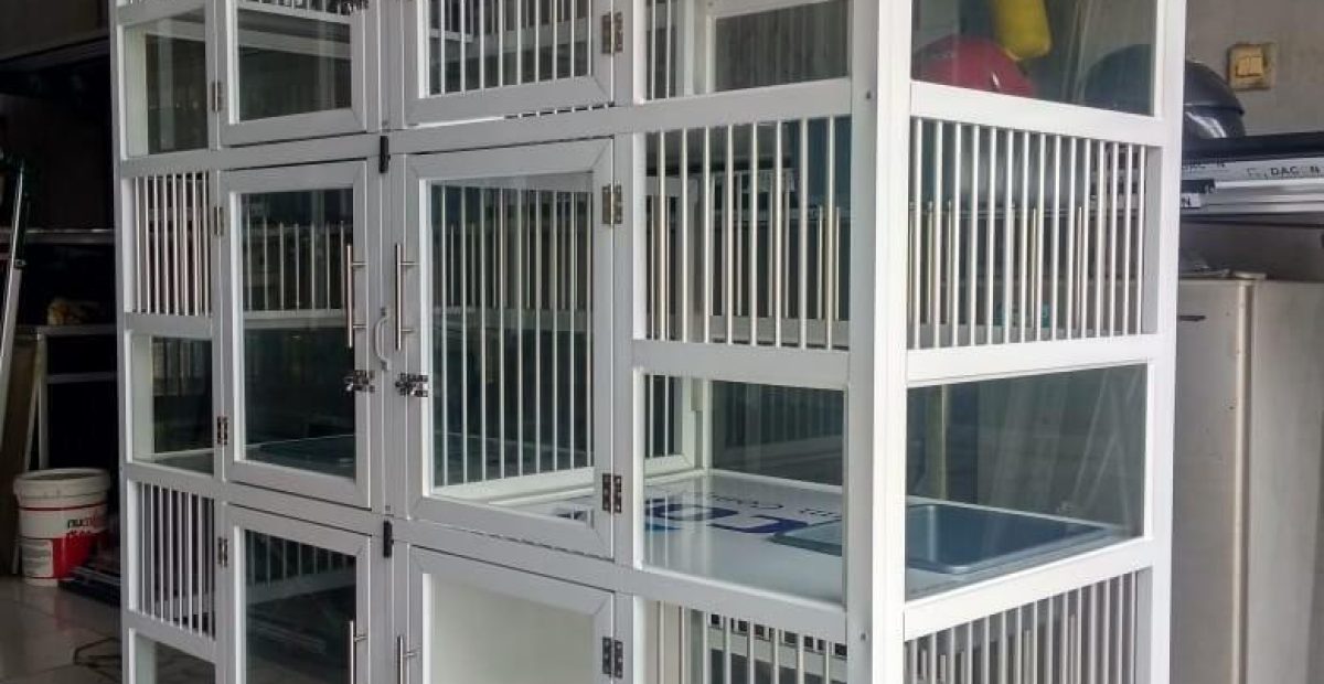 Pet hotel Jakarta Timur: kandang hewan modern untuk penitipan kucing & anjing.